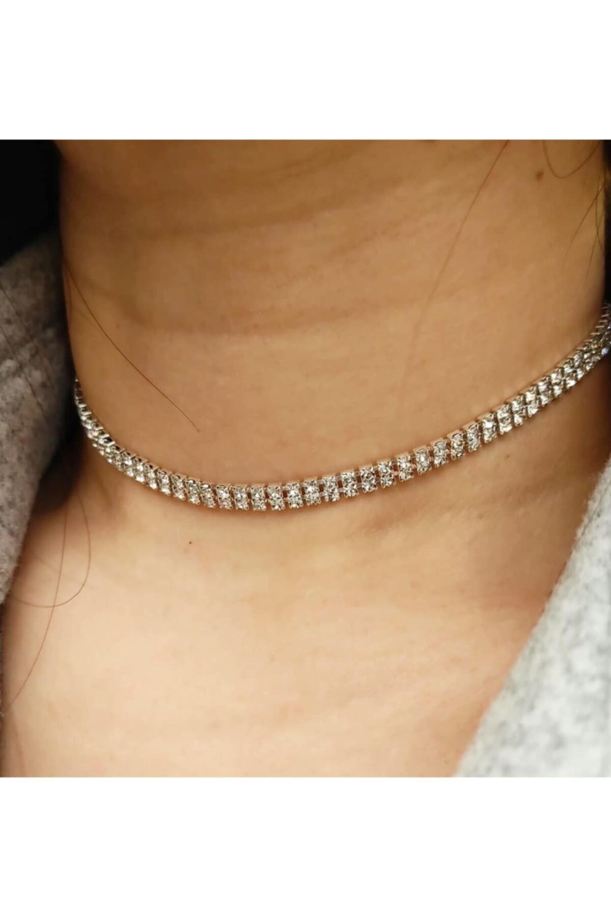 Modadiro Su Yolu Tasma Kolye Boyun Kolyesi Choker Ve Bileklik Kombini Iki Sıra