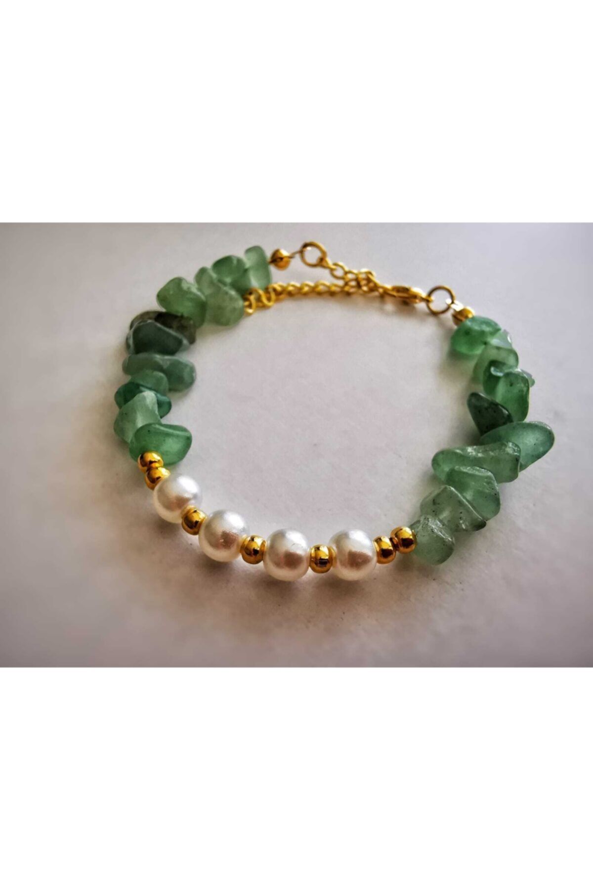 Hypnos Accessories Aventurin Taşı Incili Bileklik