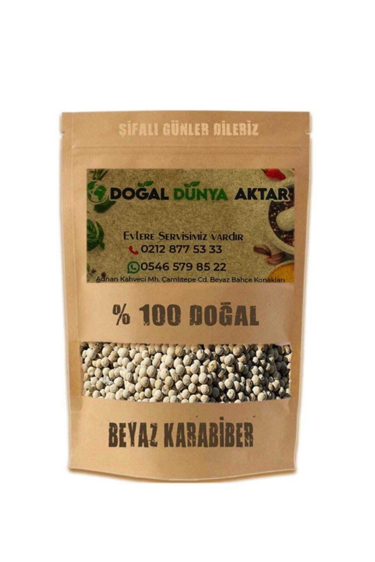 Doğal Dünya Beyazbiber 500 Gr.