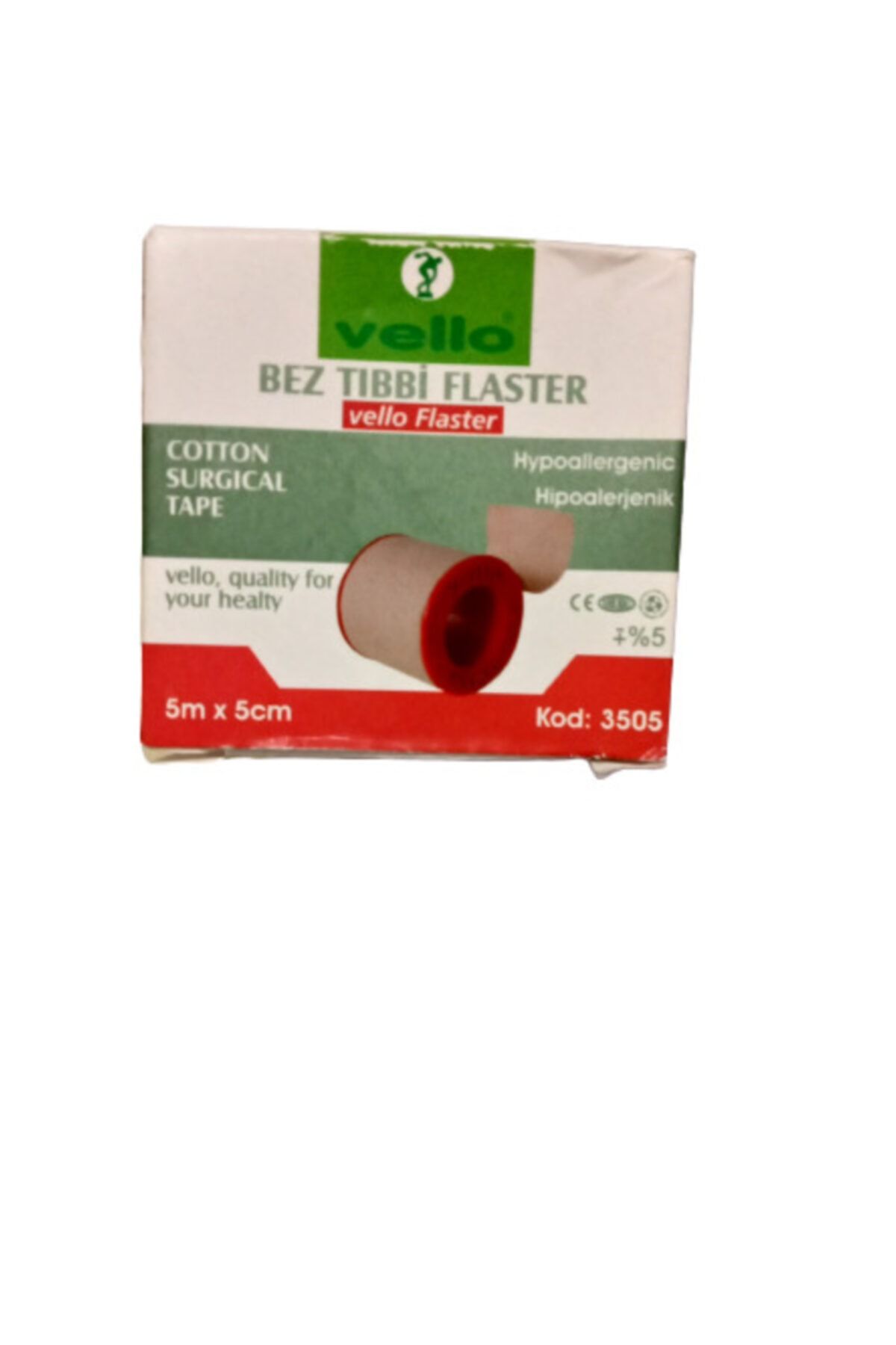 VELLO Bez Tıbbı Flaster 5m 5cm