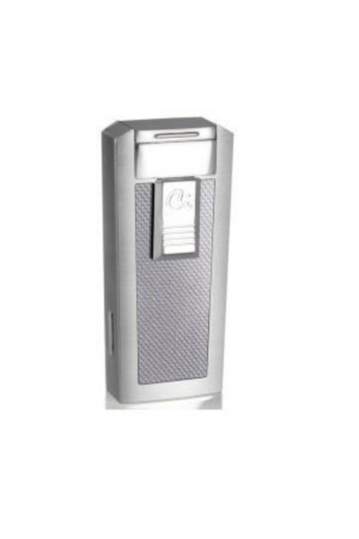 Caseti Gümüş Üç Torch Jet Alev Çakmak Ca0439002