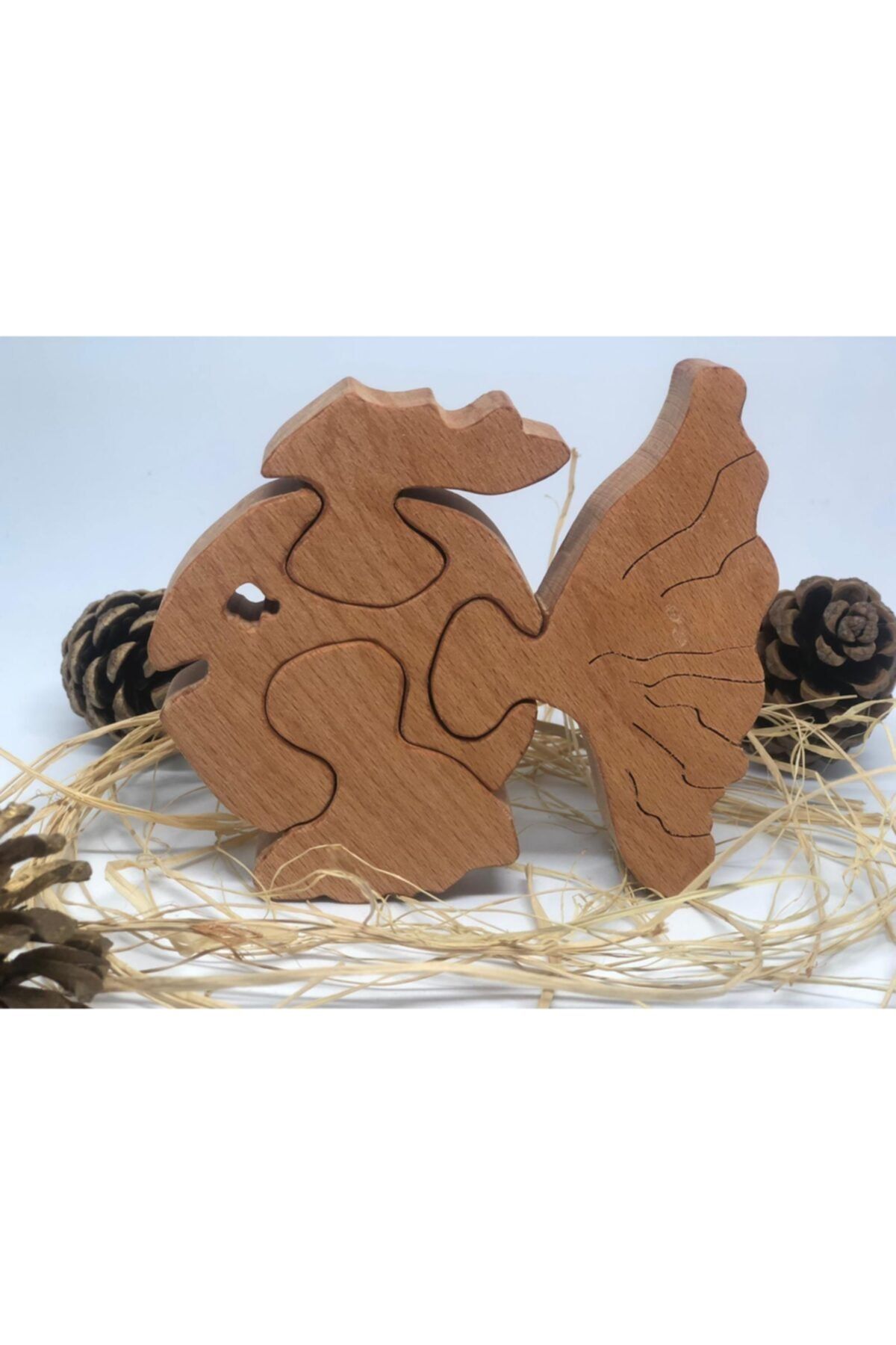 AŞIKTOYS Natural Eğitici Balık Puzzle 15 Cm