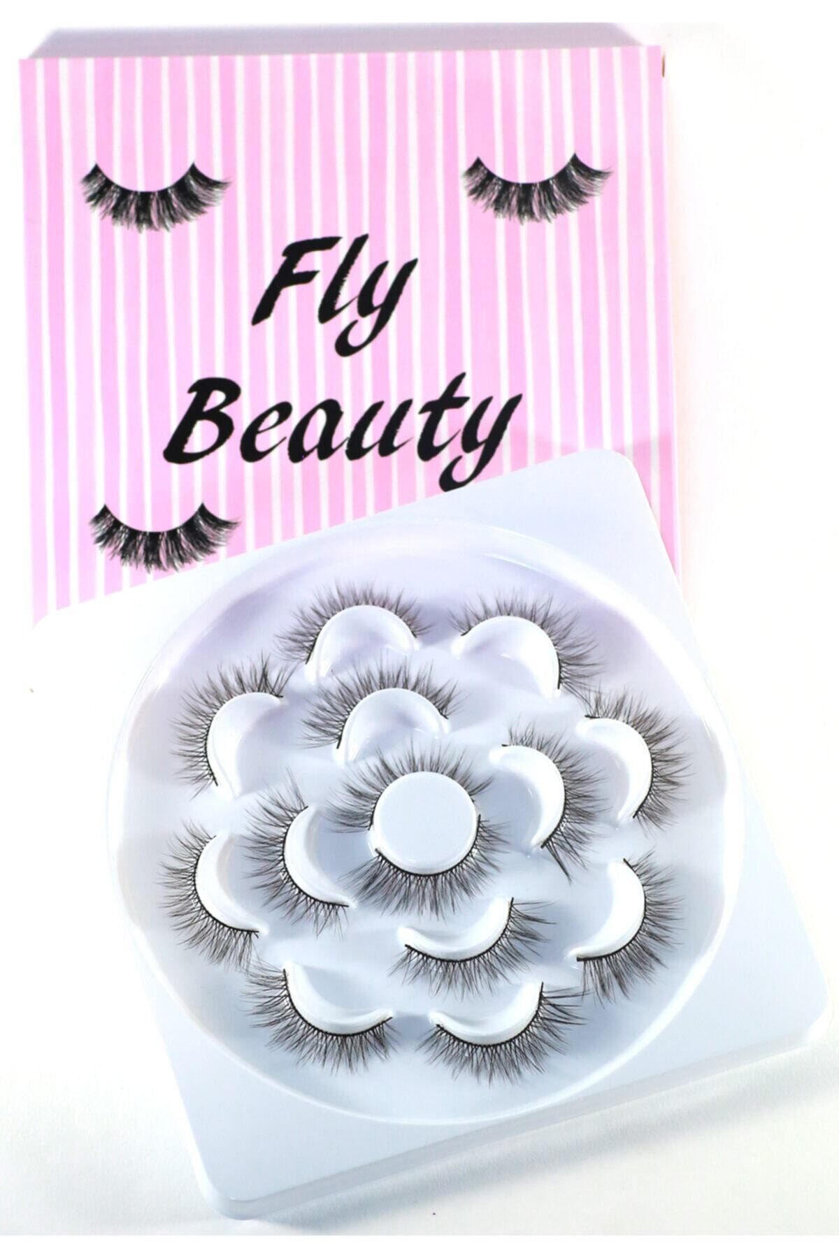 By Fly Beauty 7'li Çekik Seyrek Ipek Takma Kirpik Model: Inci