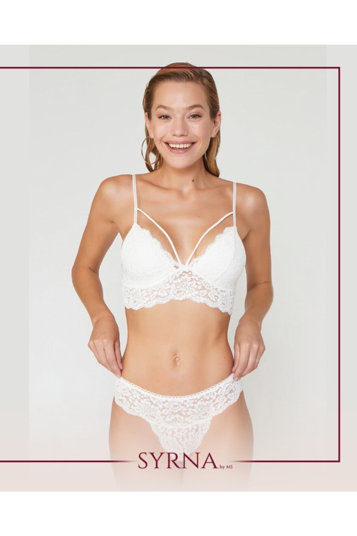 SYRENA Henna Dantelli Bralet Takım Renk: \
