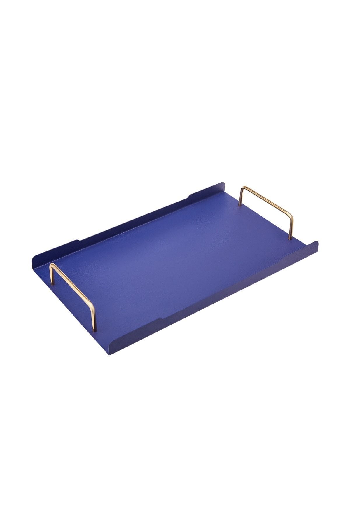 Karaca Mia Lacivert Metal Tepsi 40x25 Cm