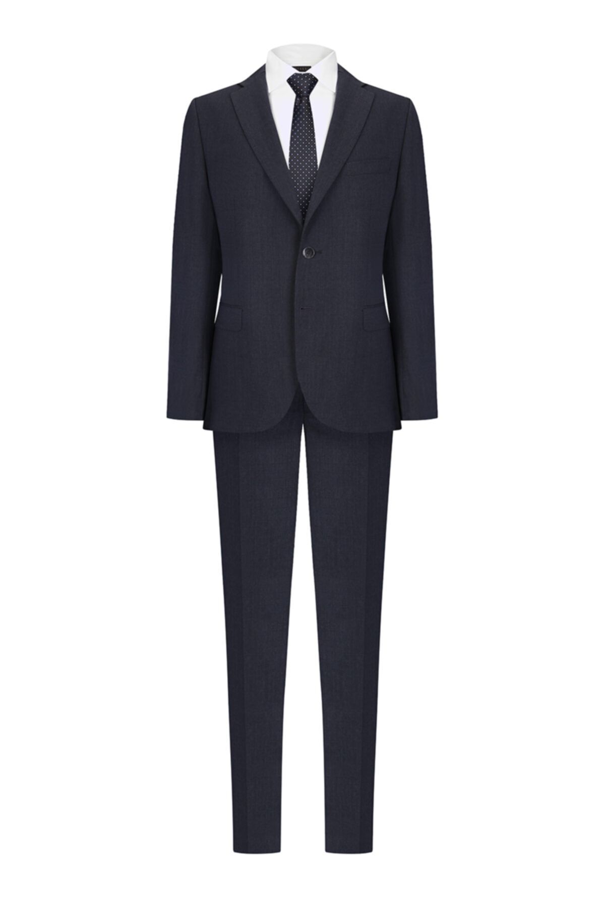 W Collection Antrasit Çift Pantolonlu Takım Elbise