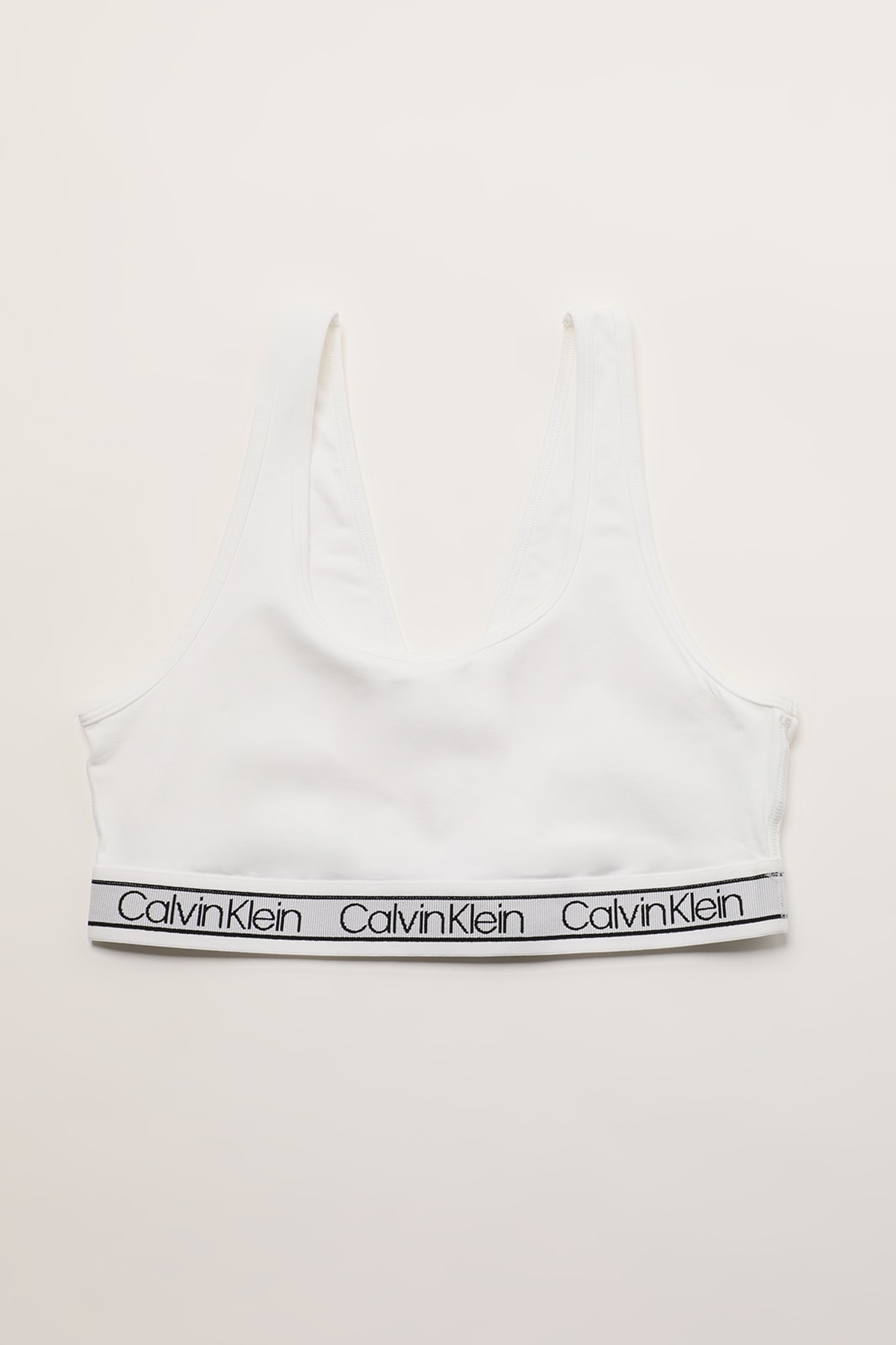 Calvin Klein Kadın Beyaz Spor Sütyeni