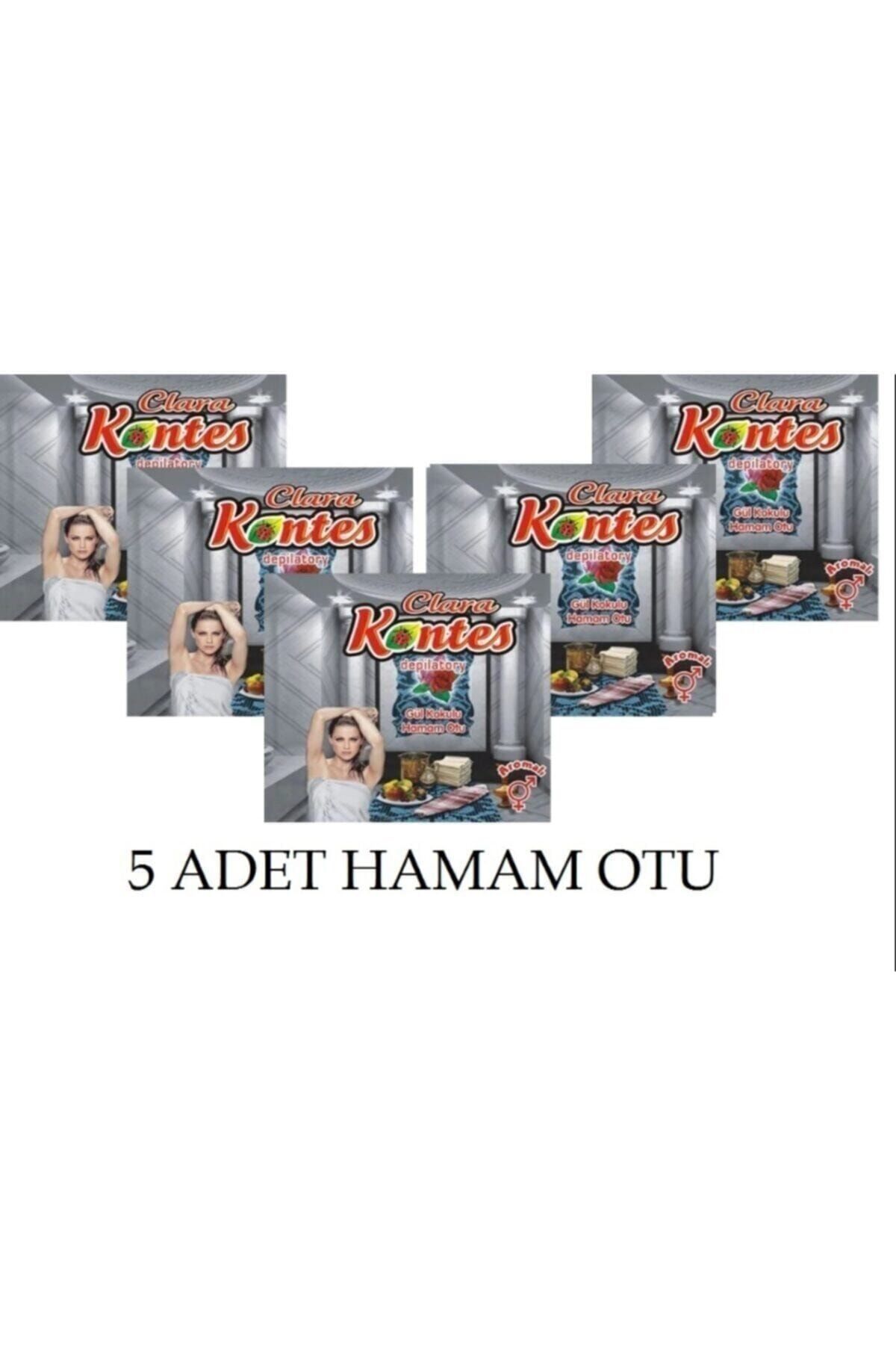 Kontes 5 Adet Tüy Dökücü Hamam Otu Tozu - - Hamamotu Zırnık Otu