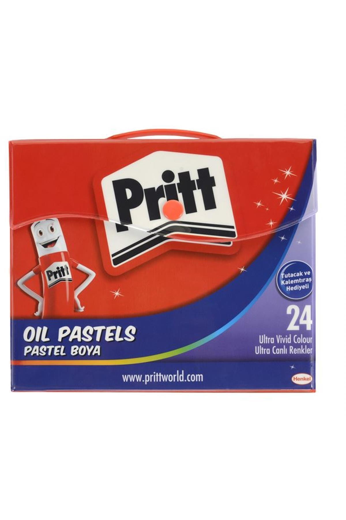 Pritt 24 Renk Çantalı Pastel Boya
