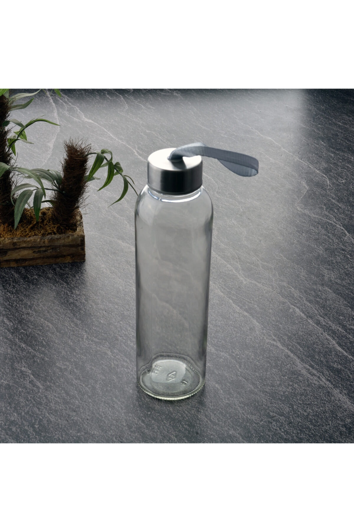 H2O Metal Kapaklı Cam Matara 500ml