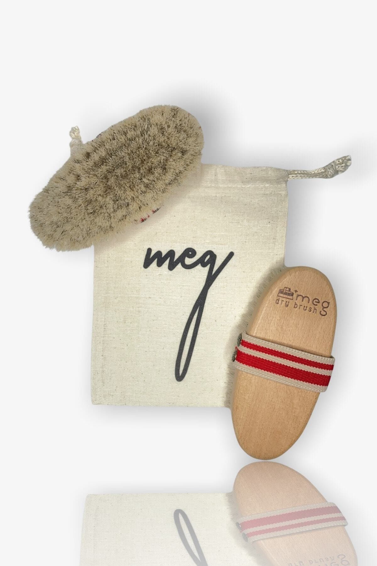 MEG Dry Brush Doğal At Kılı Selülit Fırçası