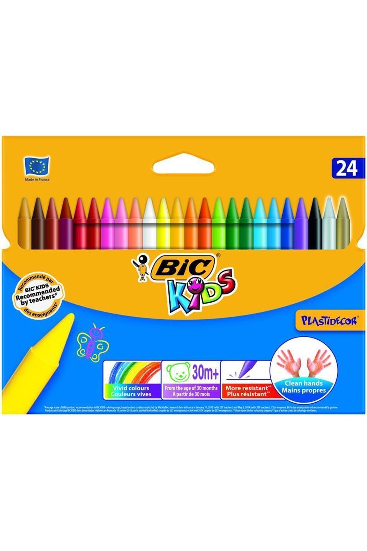 Bic Kids Plastidecor 24 Renk Pastel Boya 8297722