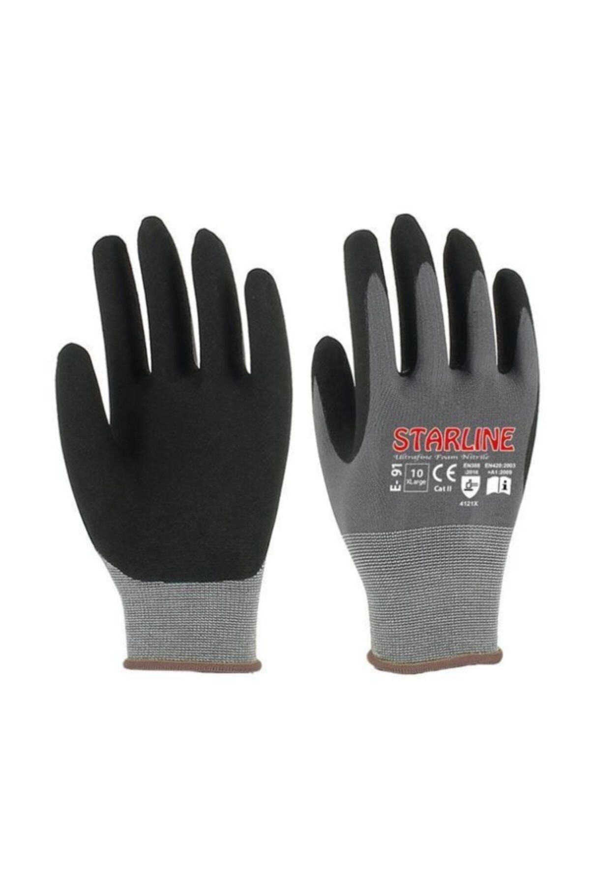 Starline Mikro Köpük Nitril Eldiven E-91-10 No:10/xl