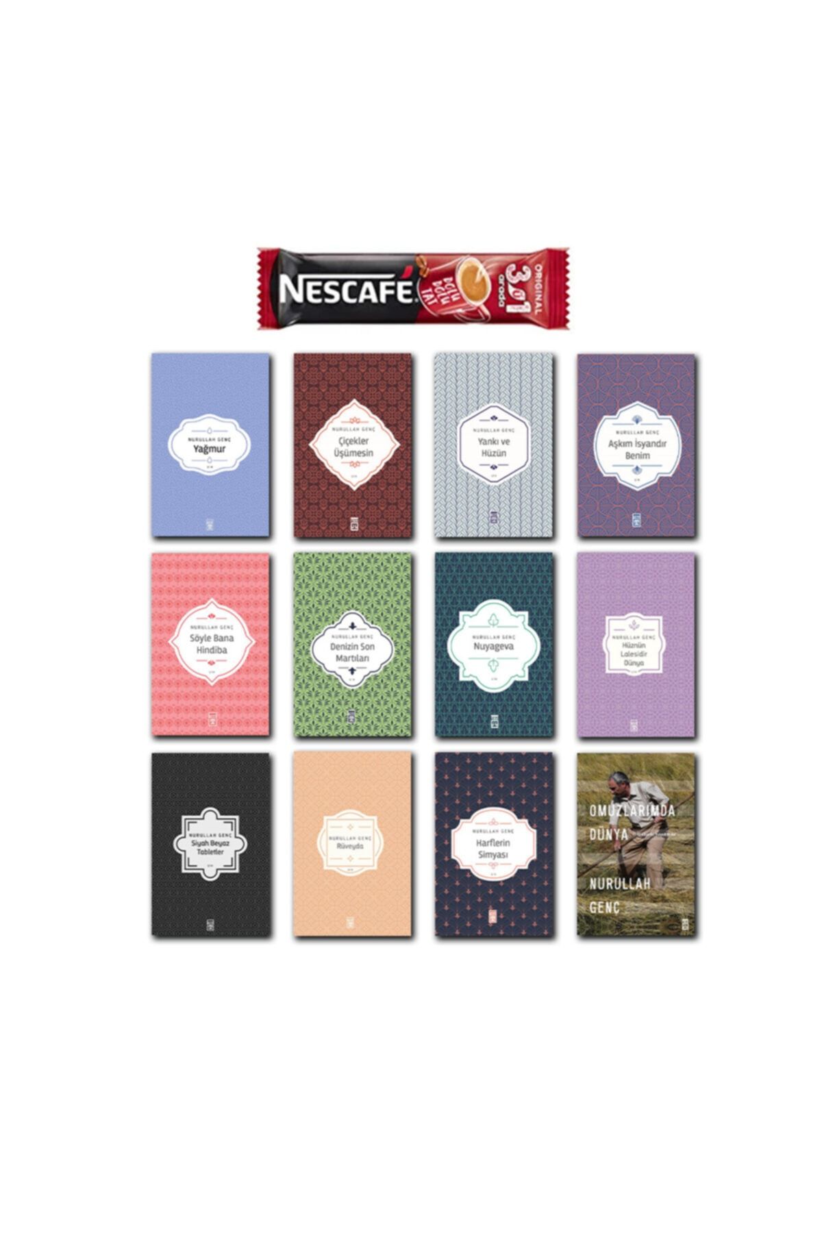 Timaş Yayınları Nurullah Genç 12 Kitap Set Yağmur - Rüveyda - Omuzlarımda Dünya