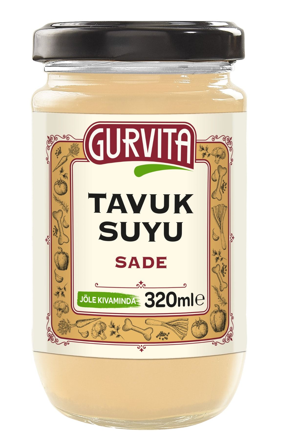 Gurvita Tavuk Suyu Sade 320 ml