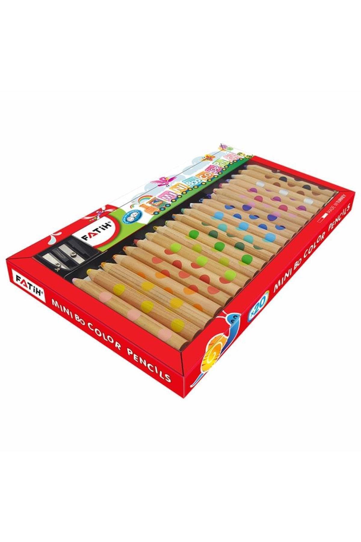 Fatih Miniboo 20 Renk Yarım Boy Naturel Kuru Boya 33700
