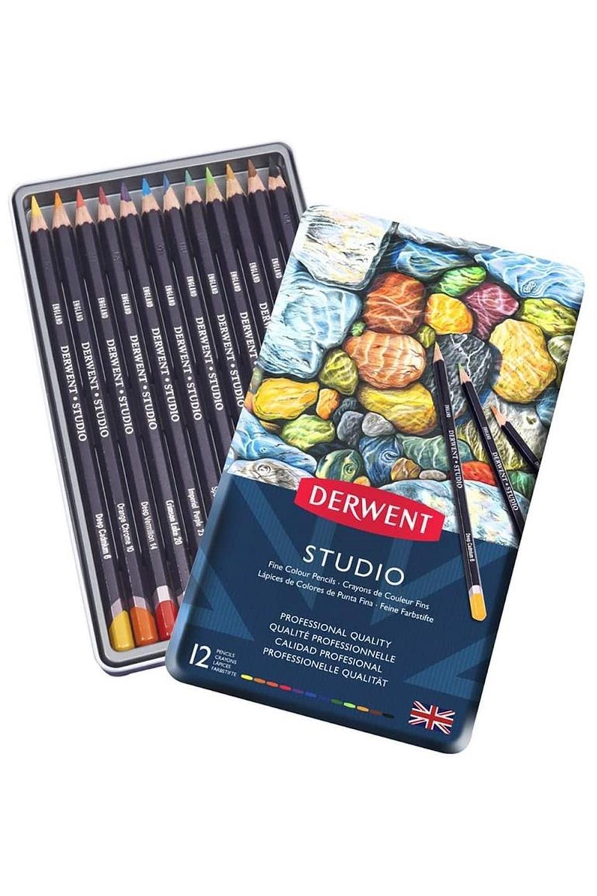 Derwent Studıo 12 Li Kru Boya Teneke Kutu 32196