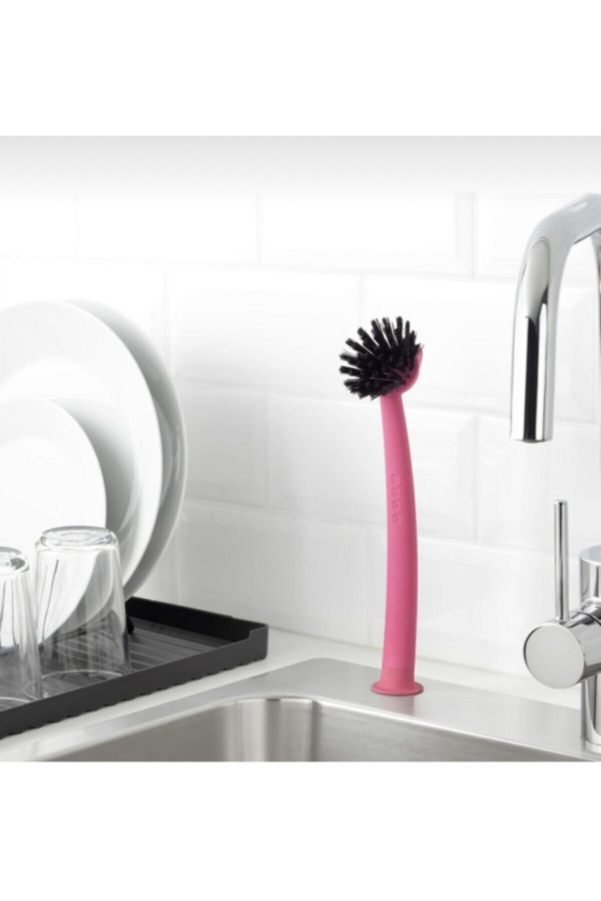 IKEA Vantuzlu Fırça Pembe