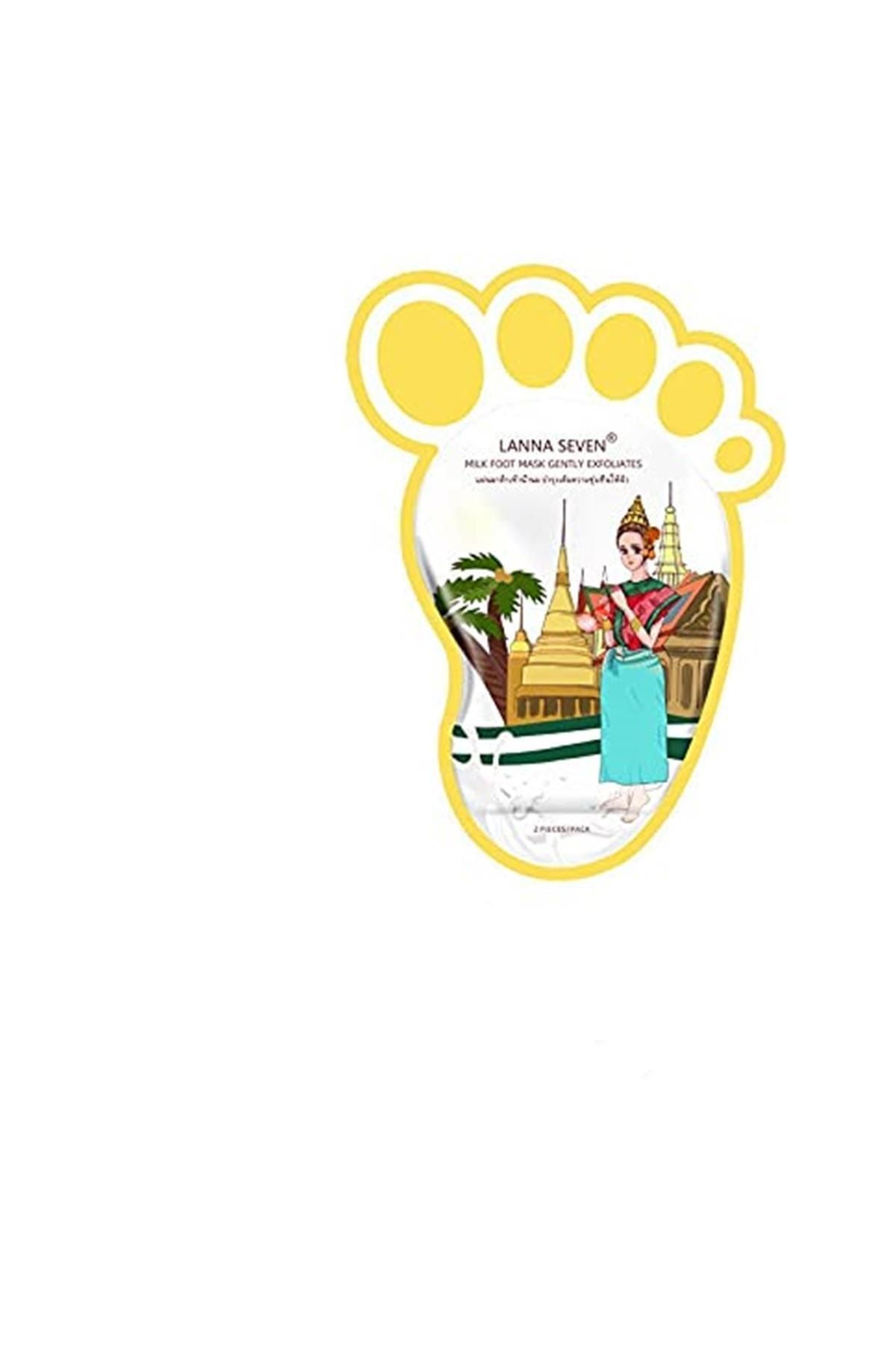 BRCTOPTAN Marka: Lanna Seven Milk Foot Mask-white, Çorap Tipi Süt Ile Besleyen Soyulabilir Ayak Peeling Mask
