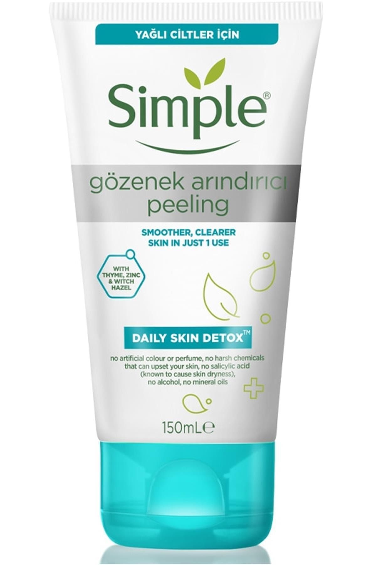 Simple : Daily Skin Detox Gözenek Arındırıcı Peeling 150 Ml