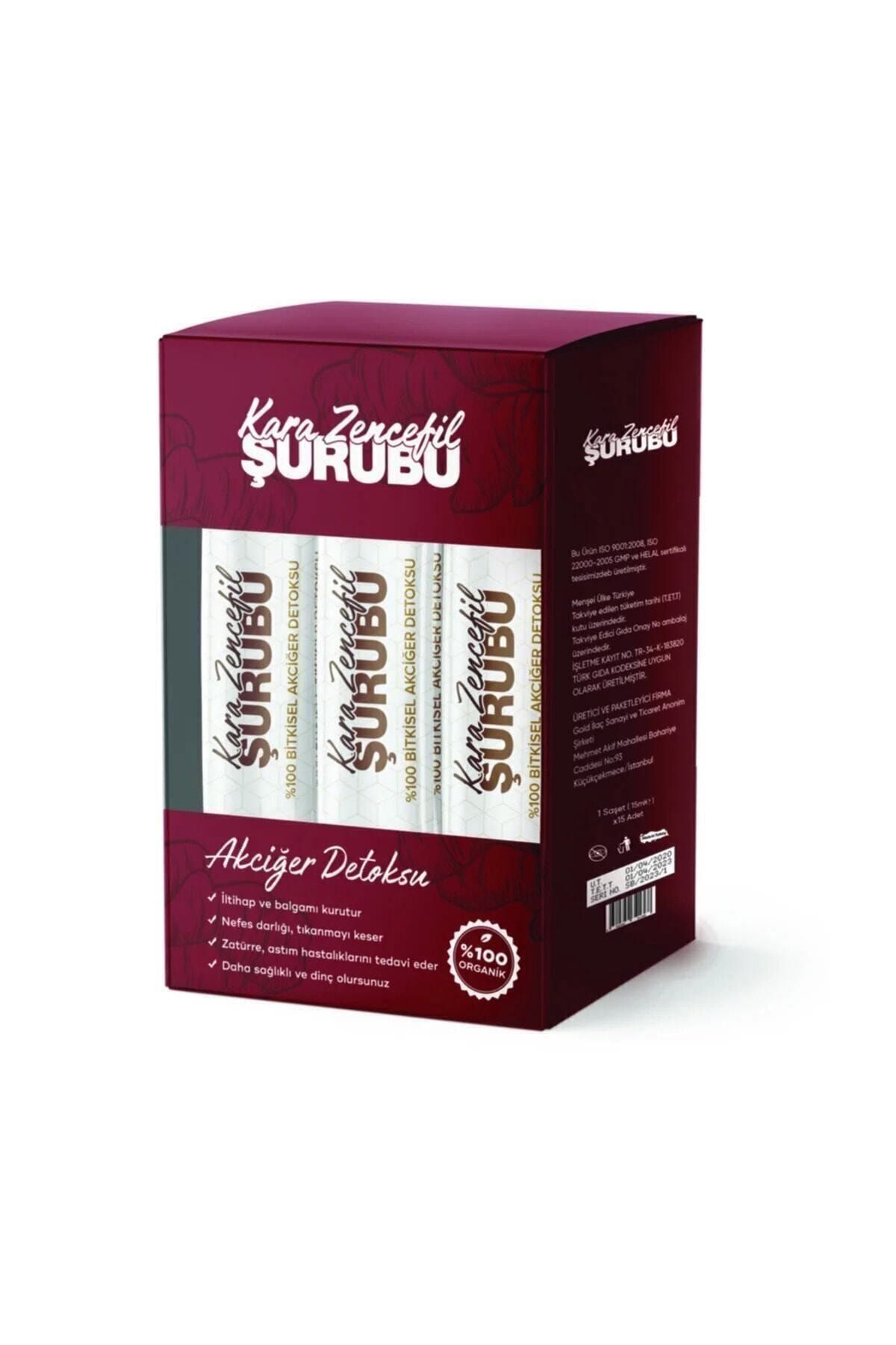 AKTARFAN Nurs Lokman Hekim Kara Zencefil Şurubu 2 Kutu 30 Şase X 15 Ml