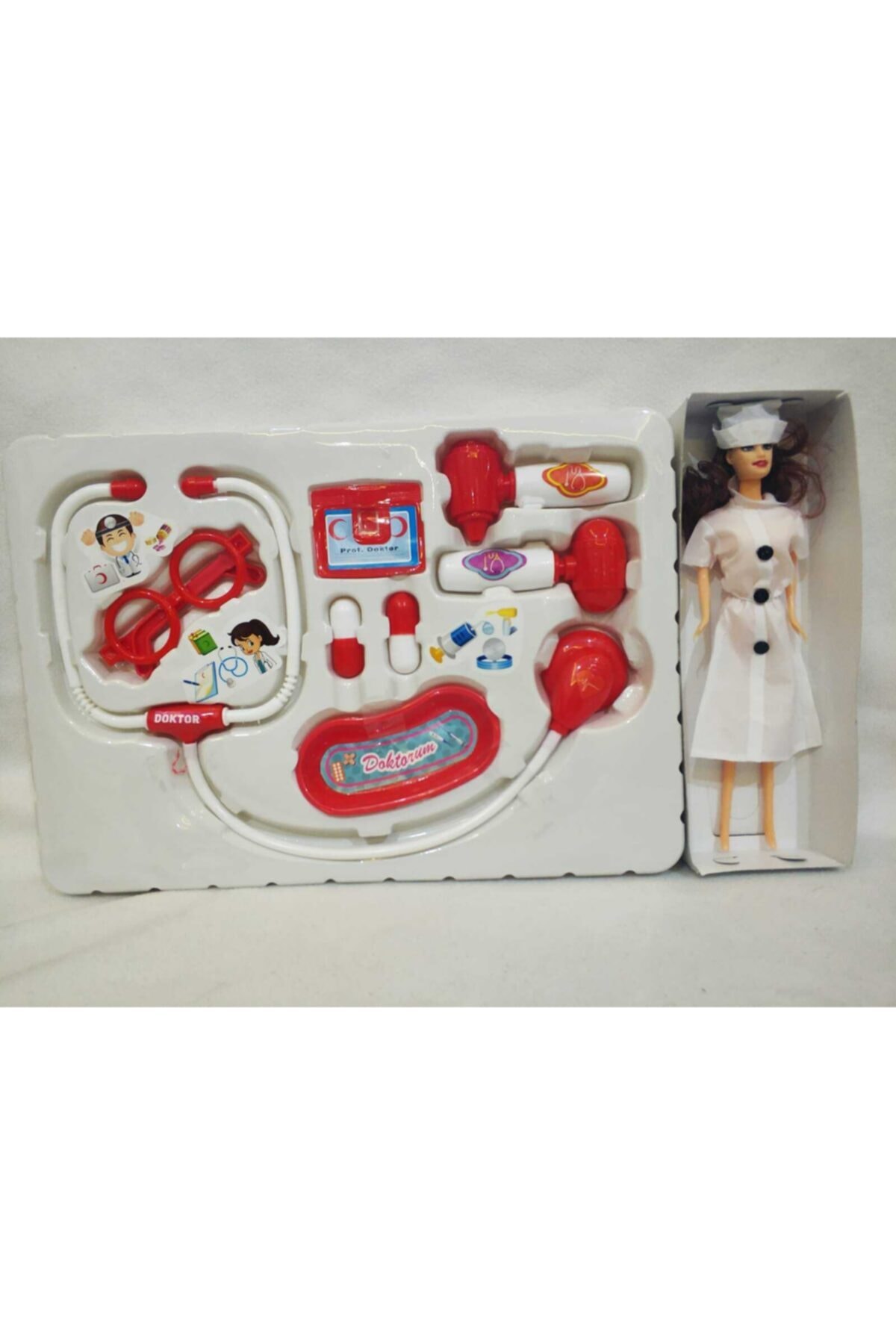 LRS STORE Oyuncak Doktor Seti Hemşire Bebekli 10 Parça