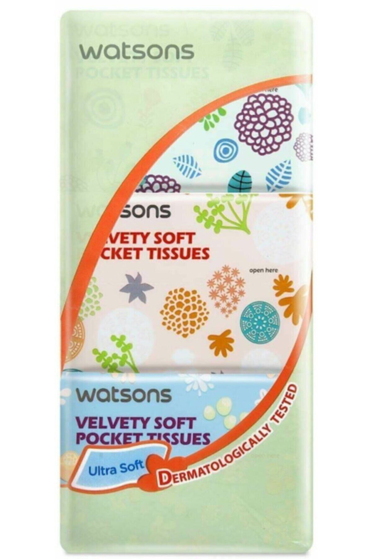 Watsons Flower Pocket Tissue Cep Mendili 12 Adet
