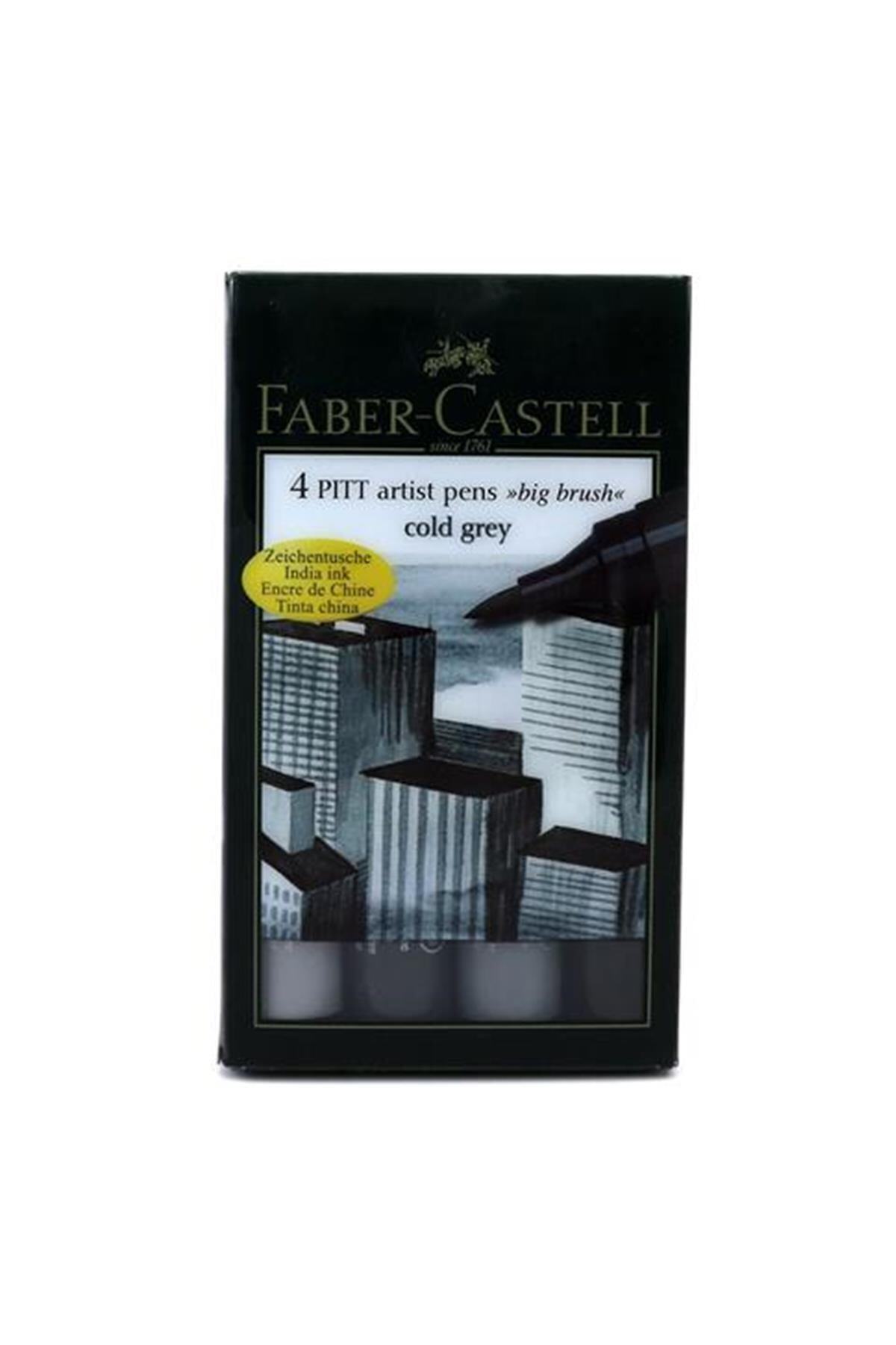 Faber Castell Pıtt Pen 4 Lü Poşet Bb ''soğuk'' 5188167119  Ebru Seti