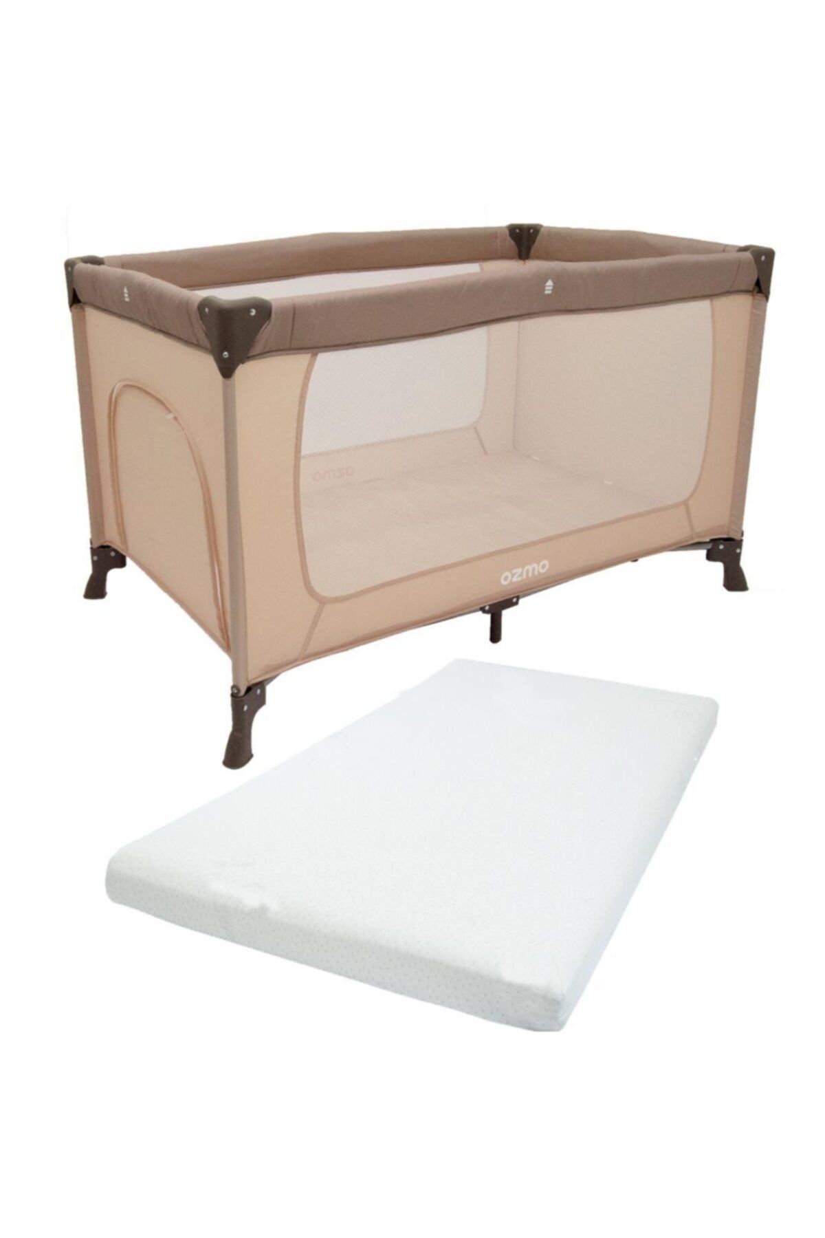 Ozmo Aura Oyun Parkı 70x120cm Pamuk Yatak Hediyeli Bej