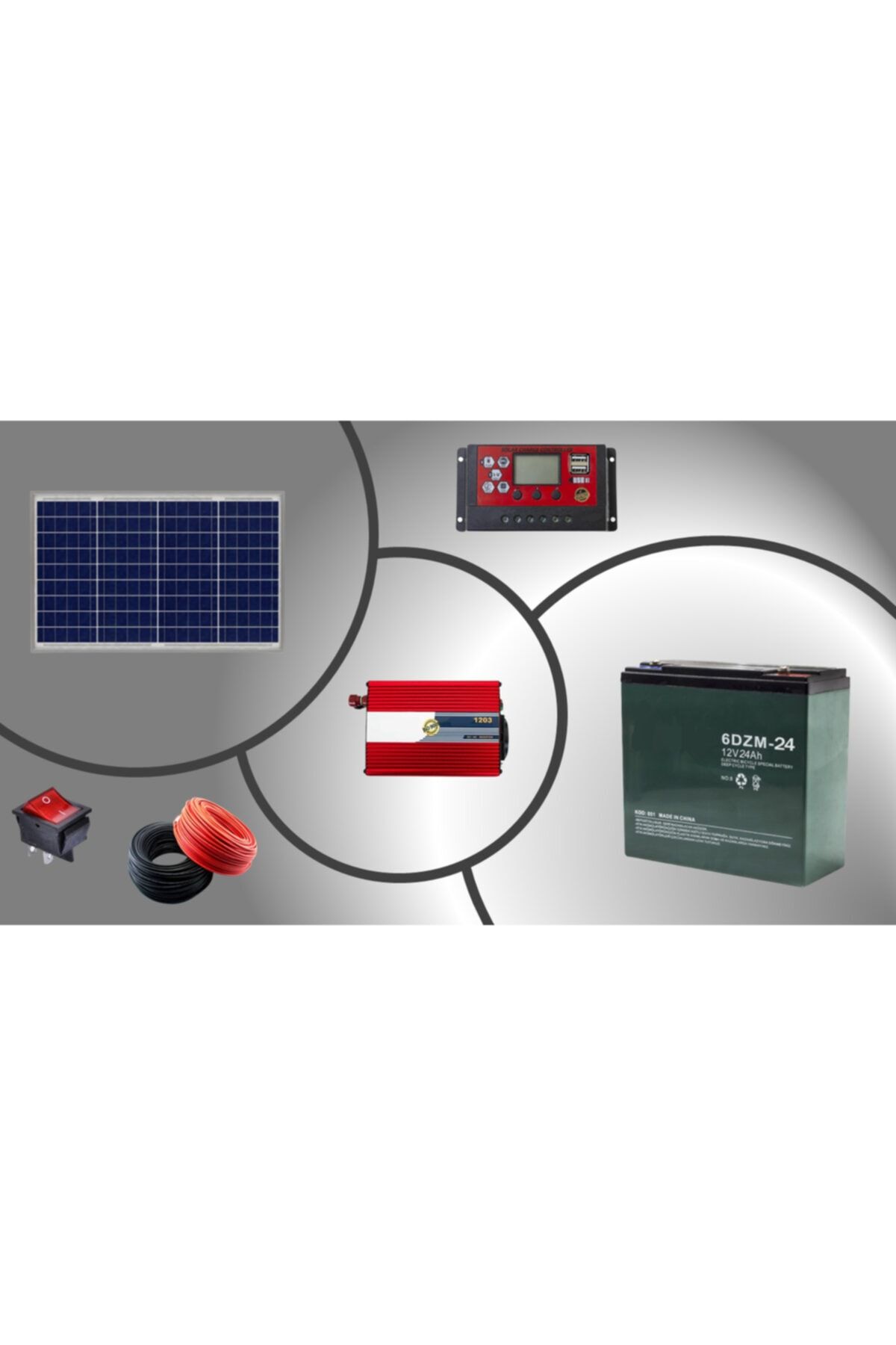 ARGEUS ENERJİ 240 Watt 220v Solar Paket Sistem