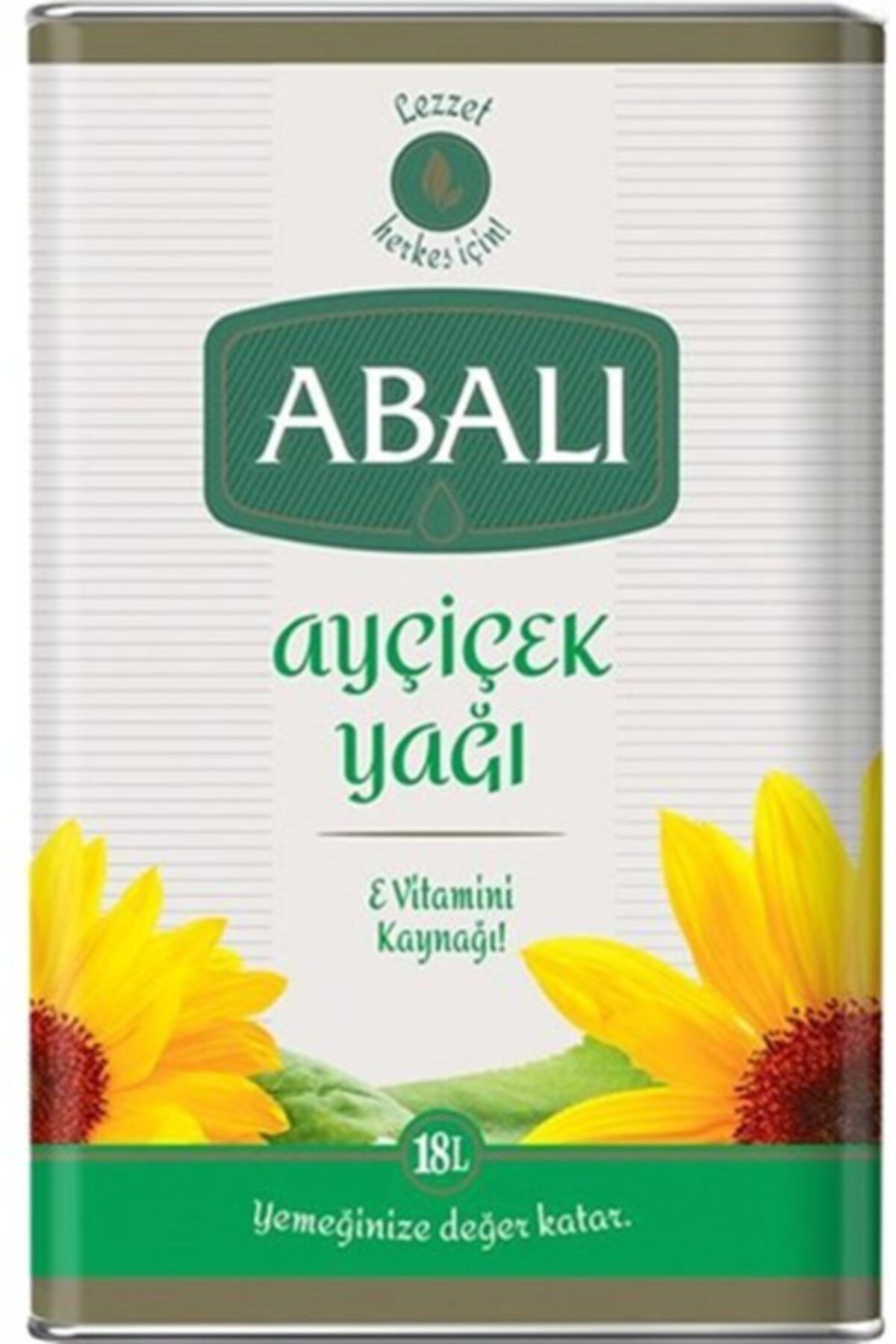 Abalı Ayçiçek 18 Lt Teneke