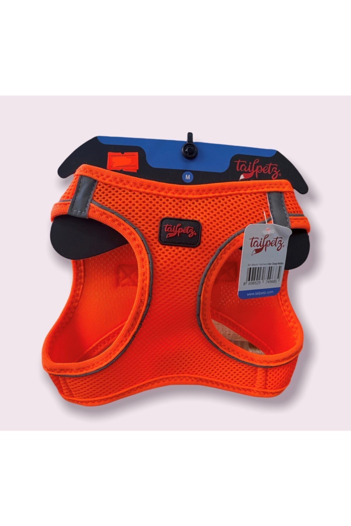 yalıpet Tailpetz Air-mesh Neon Turuncu Göğüs Tasması M