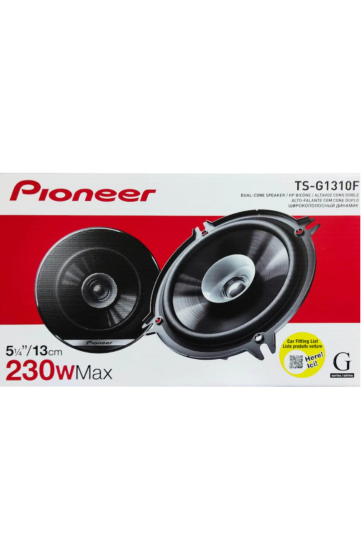 PIONNER Pioneer Pıoneer Ts-g1310f 230 Watt 13cm Araba Oto Hoparlör (2020 Seri) 1 Çift