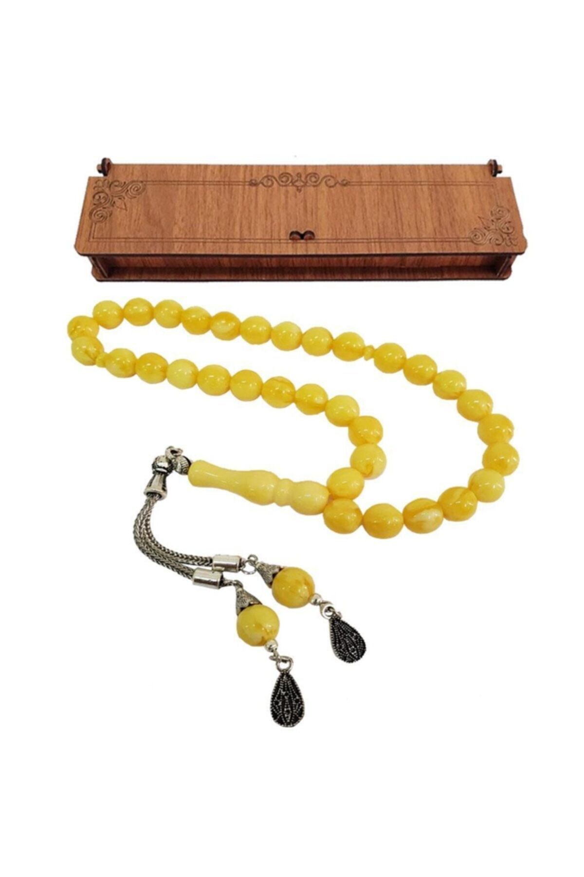 ASVASHOP Erkeğe Özel Beyrut Toz Kehribar Tesbih Dekoratif Hediyelik