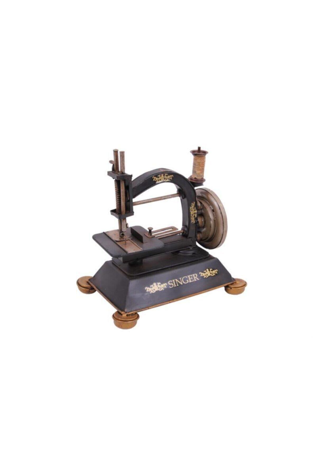 ASVASHOP Dekoratif Metal Dikiş Makinesi Kutulu Vintage Hediyelik