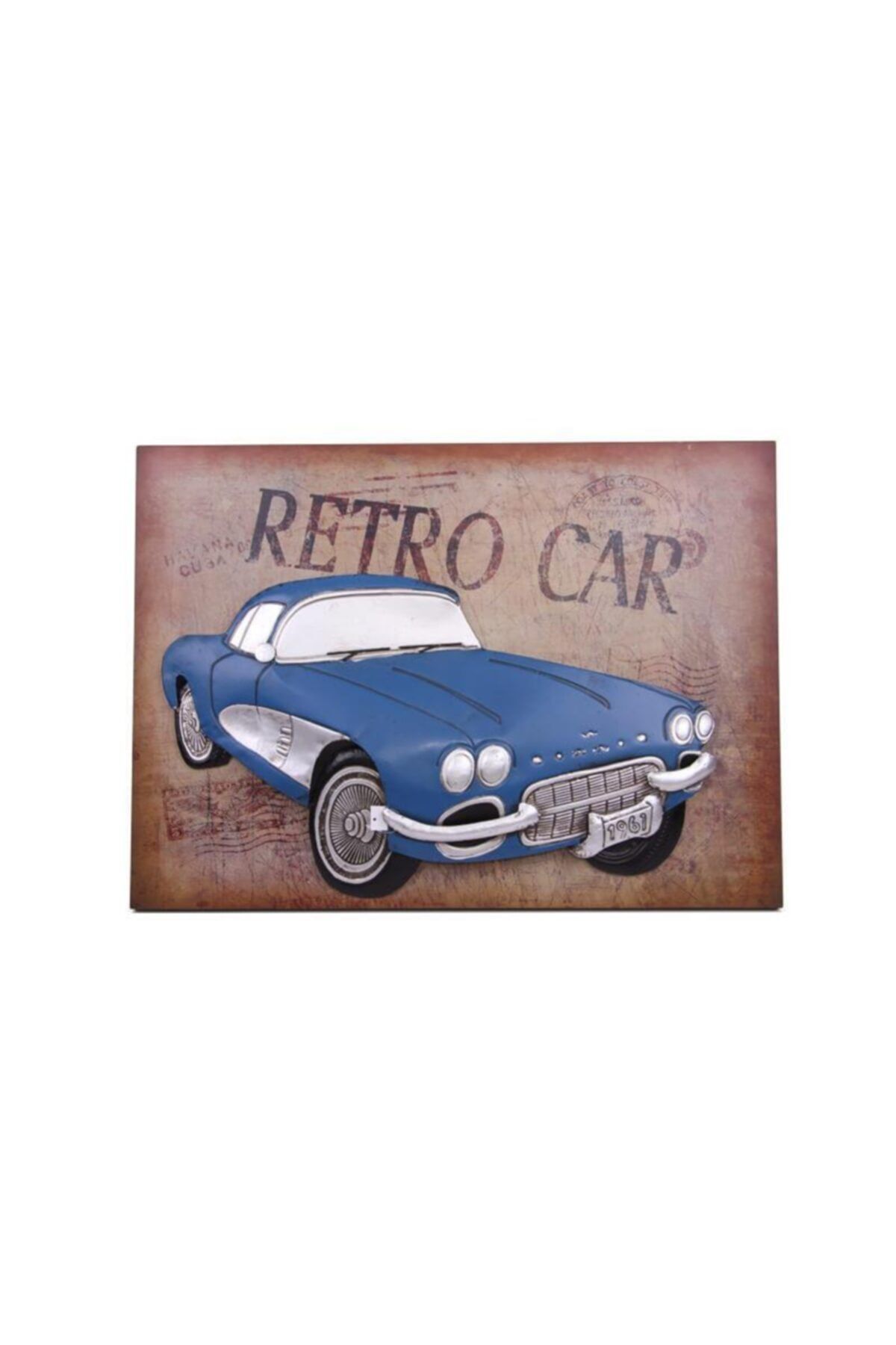 ASVASHOP Araba Tablo Pano Vintage Dekoratif Ev Ofis Hediyelik