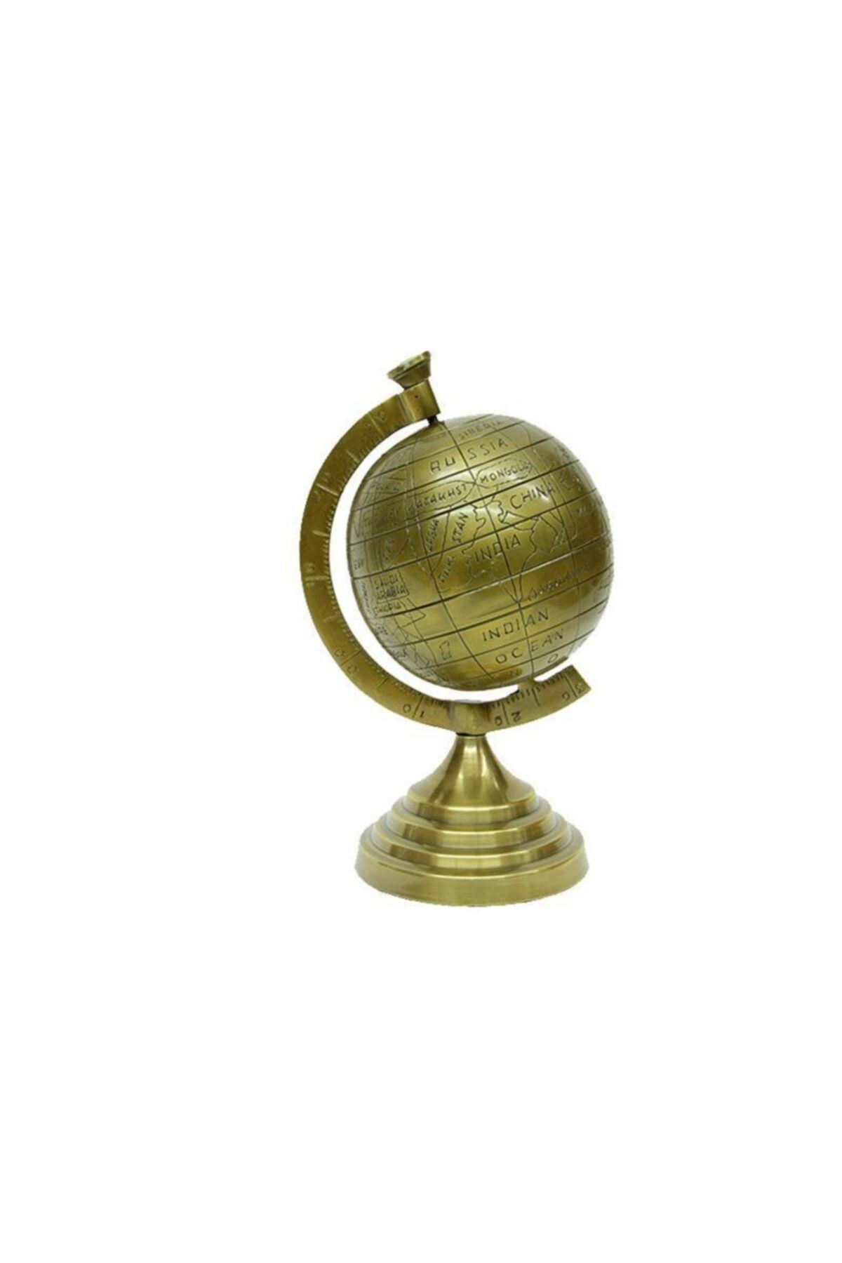 ASVASHOP Yerküre Dünya Antik Bronz Biblo Dekoratif Hediyelik