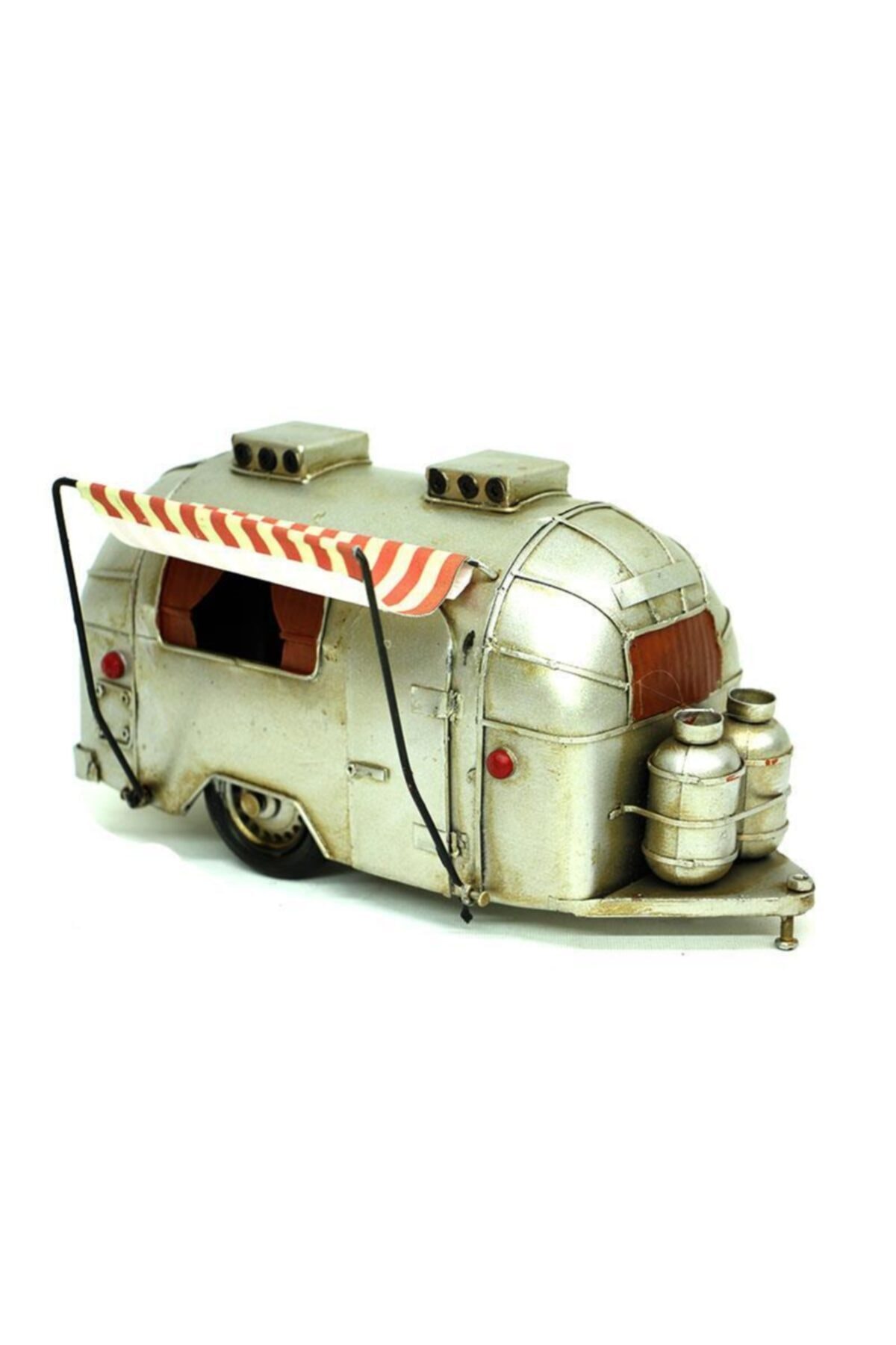 ASVASHOP Dekoratif Metal Karavan Tenteli Vintage Hediyelik