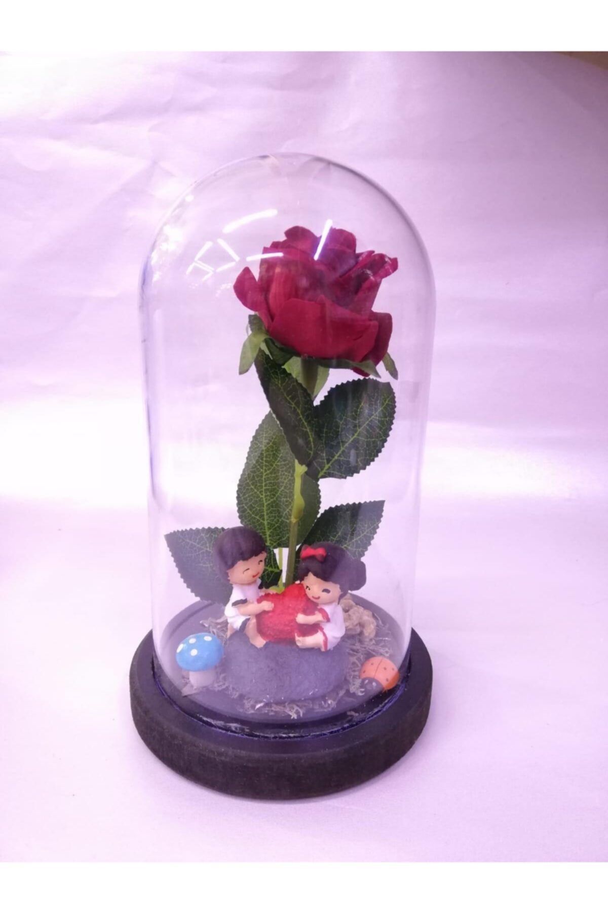 ASVASHOP Teraryum Fanus Sevgili Model Dekoratif Hediyelik