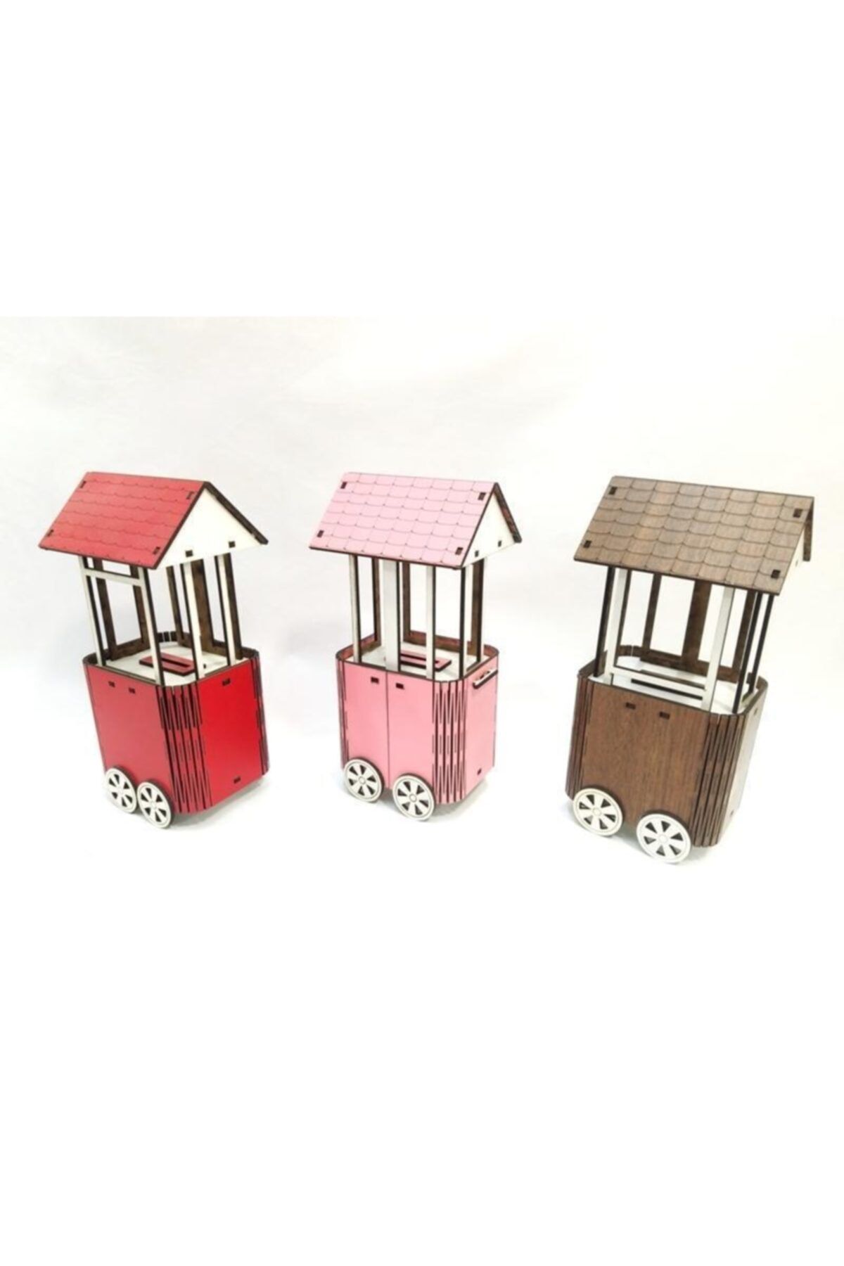 ASVASHOP Ahşap Kestane Arabası Kumbara Dekoratif Hediyelik