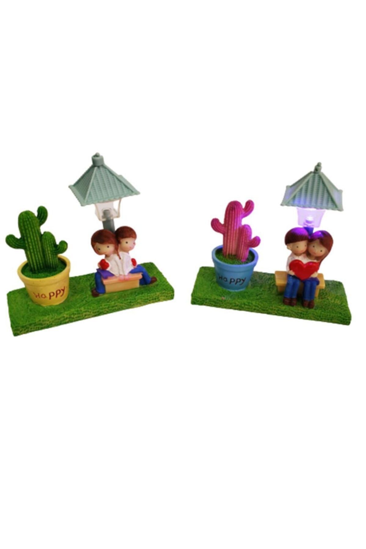 ASVASHOP Sevimli Çift Biblo Dekoratif Hediyelik