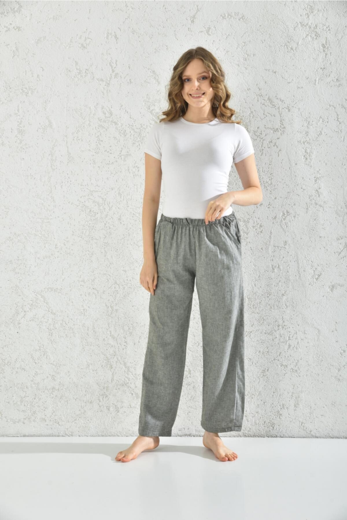 Rodi Ds22kb191226 Kadın Dokuma Cepli Pijama