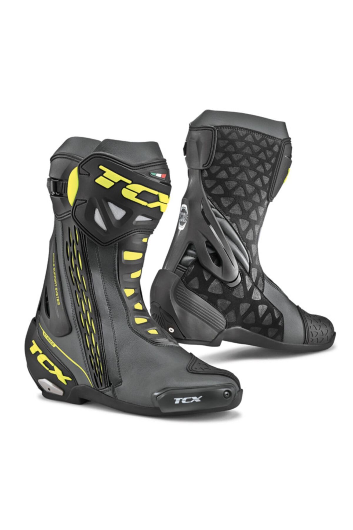 Tcx Rt-race Çizme Siyah-neon Sarı-41