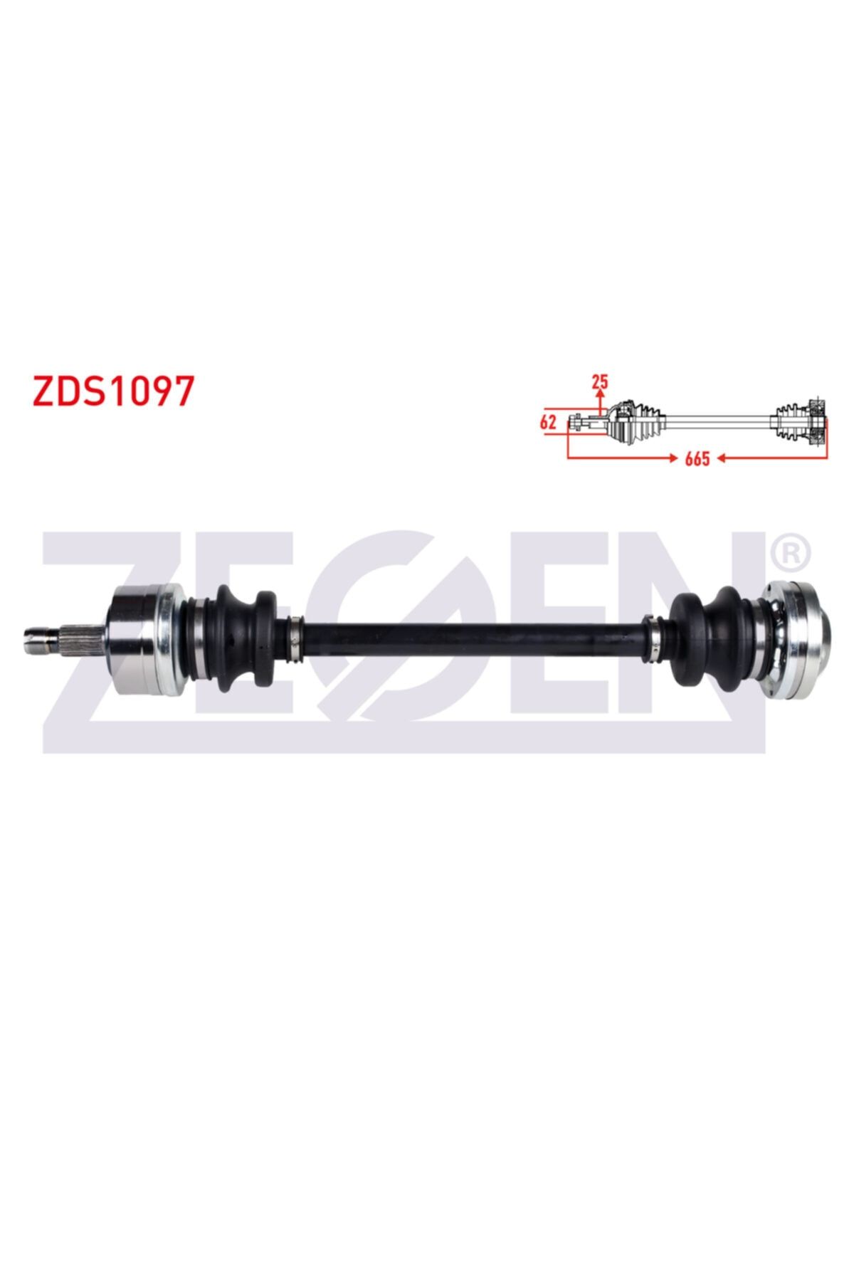 ünlü oto Komple Aks Sol-sag Arka Mercedes E Serısı (w124) E 200 D Uzunluk 665mm 1993-1995