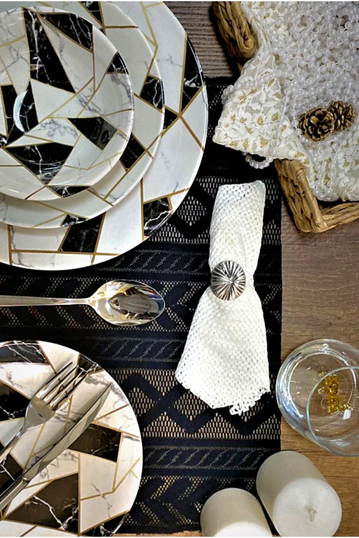Roze Home 6 Kişilik 24 Parça Yemek Takımı