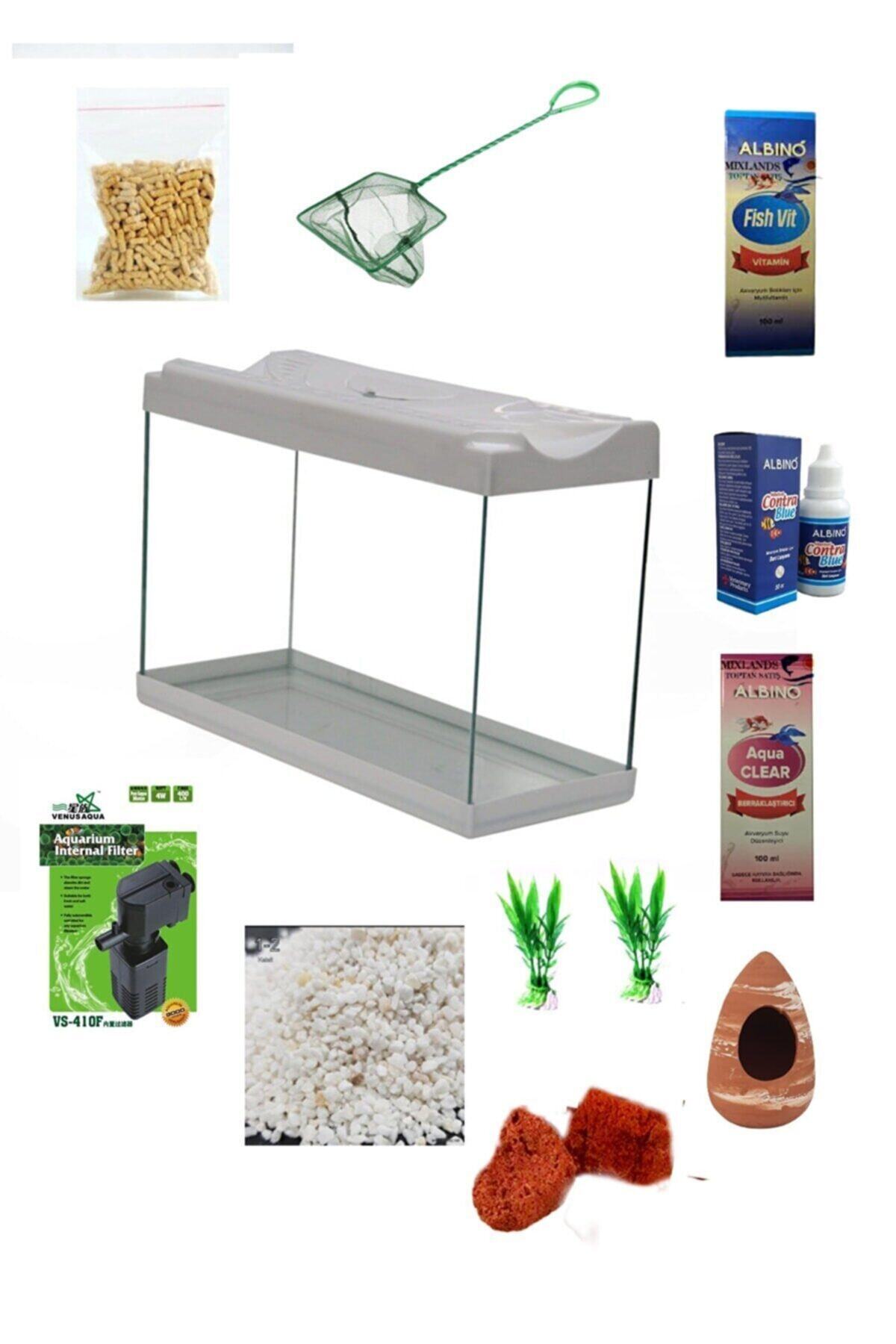alişpet Full Hazır Akvaryum Seti 11parça 65cm (65x35x25)