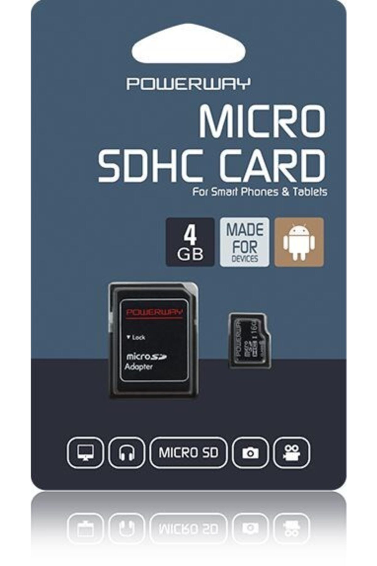 POWERWAY 4 Gb Micro Sdhc Hafıza Kartı Class 6