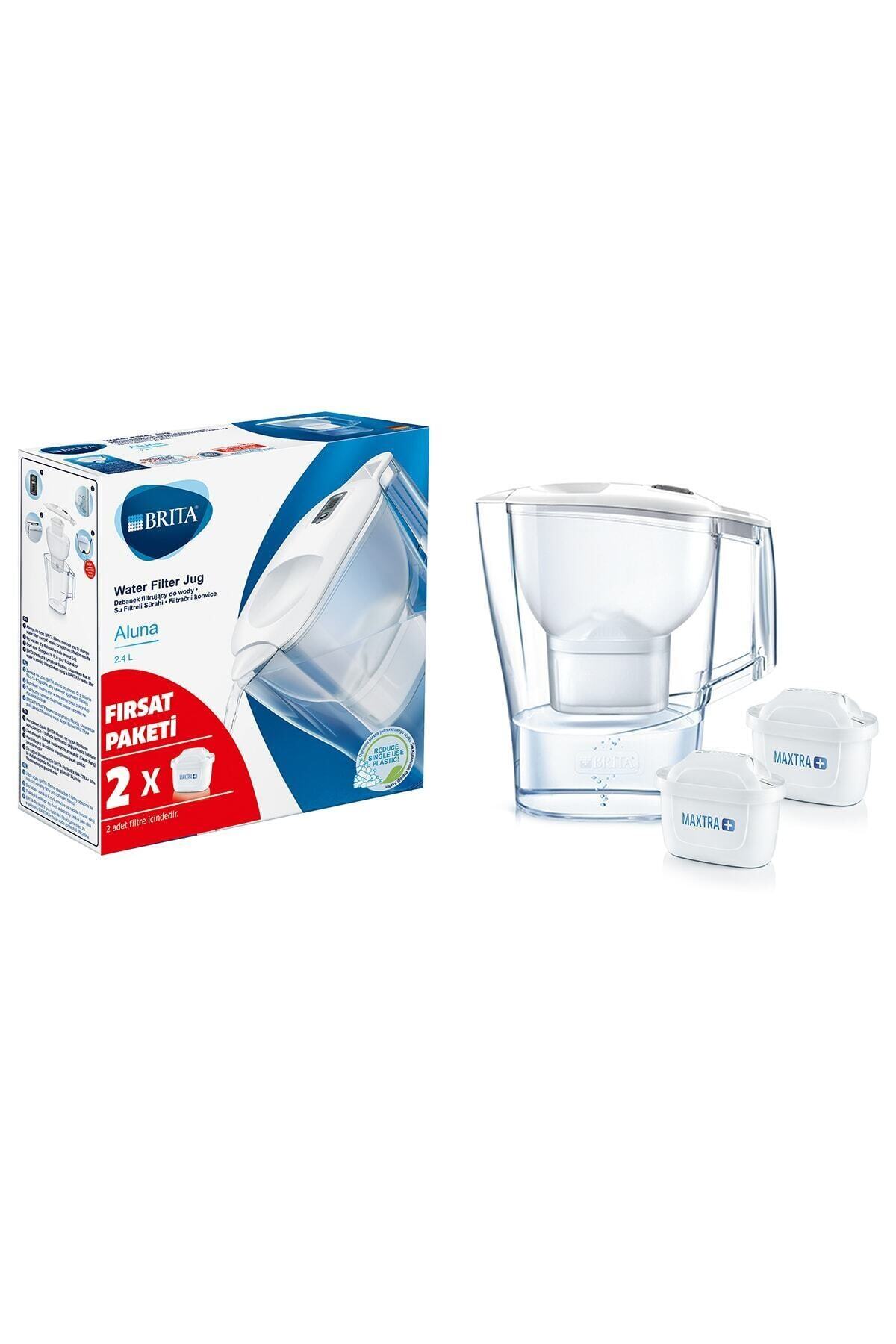 BRITA Aluna Cool Yeni Nesil 2 Filtreli Su Arıtmalı Beyaz Sürahi 2.4lt-türkiye Brita Garantisi Altındadır