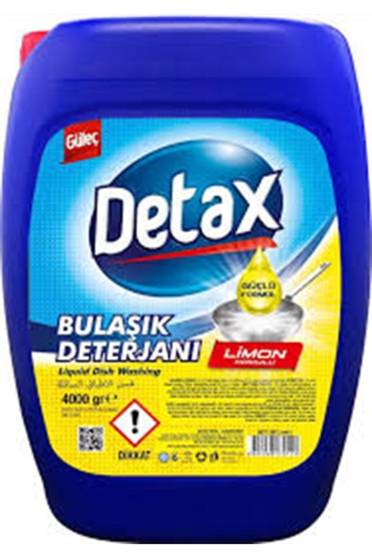 GÜLEÇ Detax Bulaşık Deterjanı Limon 4000 gr