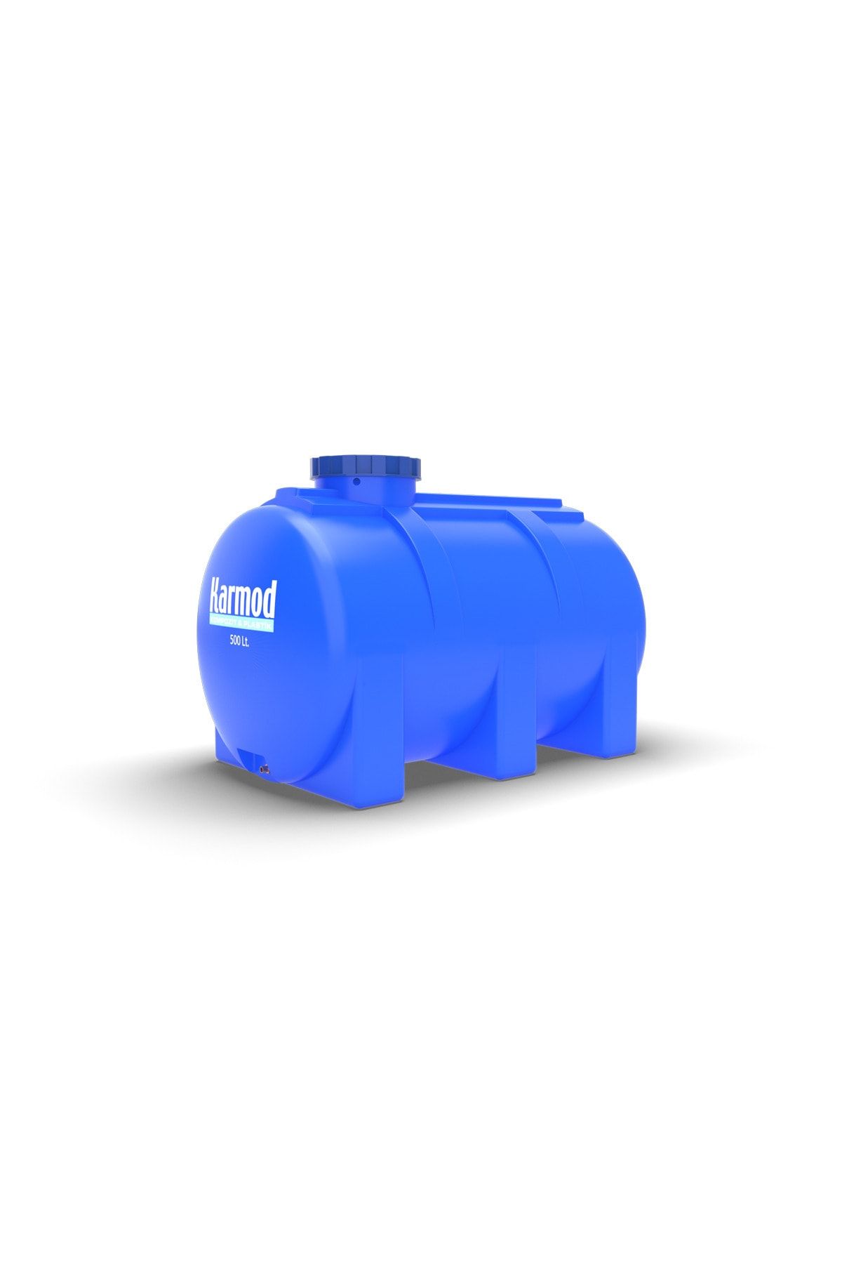 Karmod 500 Litre Polietilen Yatay Su Deposu - Mavi